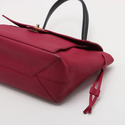 Louis Vuitton Lock Me PM Fuchsia M50360 Leather Handbag Tote Genuine Leather