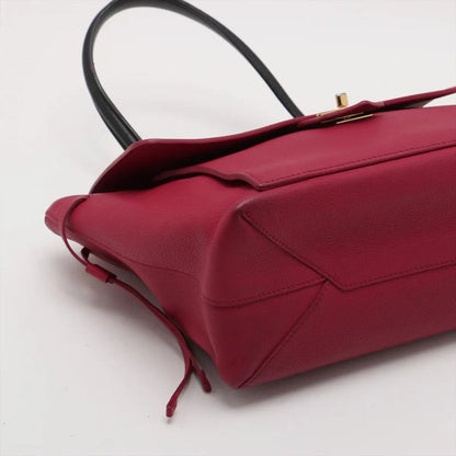 Louis Vuitton Lock Me PM Fuchsia M50360 Leather Handbag Tote Genuine Leather