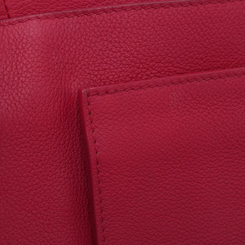 Louis Vuitton Lock Me PM Fuchsia M50360 Leather Handbag Tote Genuine Leather