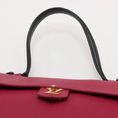 Louis Vuitton Lock Me PM Fuchsia M50360 Leather Handbag Tote Genuine Leather