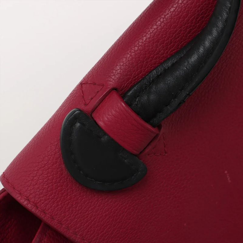 Louis Vuitton Lock Me PM Fuchsia M50360 Leather Handbag Tote Genuine Leather