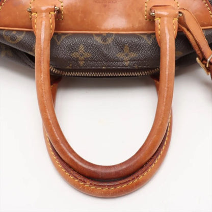 Louis Vuitton Monogram Deauville M47270 Leather Boston Bag Business Travel Tote