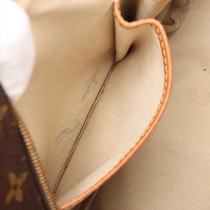 Louis Vuitton Monogram Deauville M47270 Leather Boston Bag Business Travel Tote