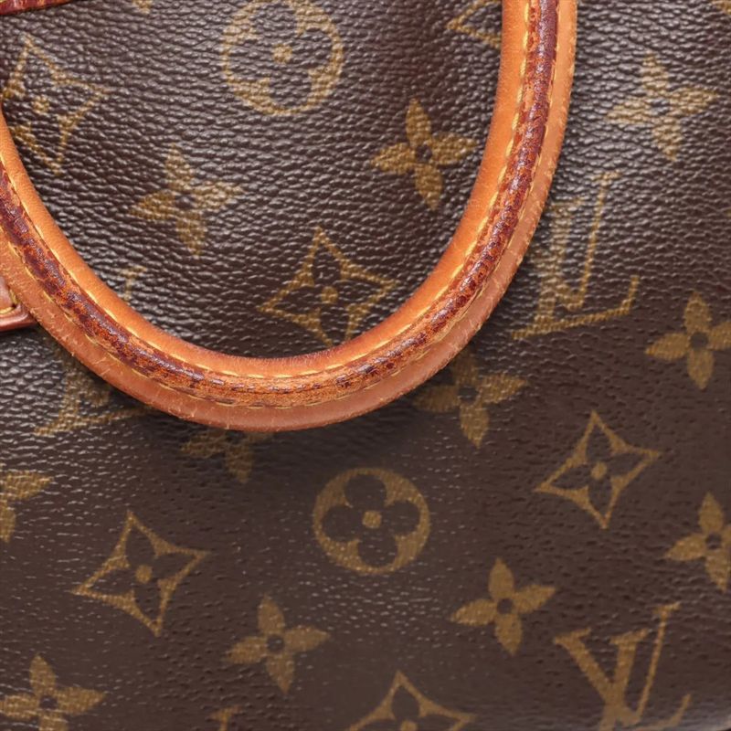 Louis Vuitton Monogram Deauville M47270 Leather Boston Bag Business Travel Tote