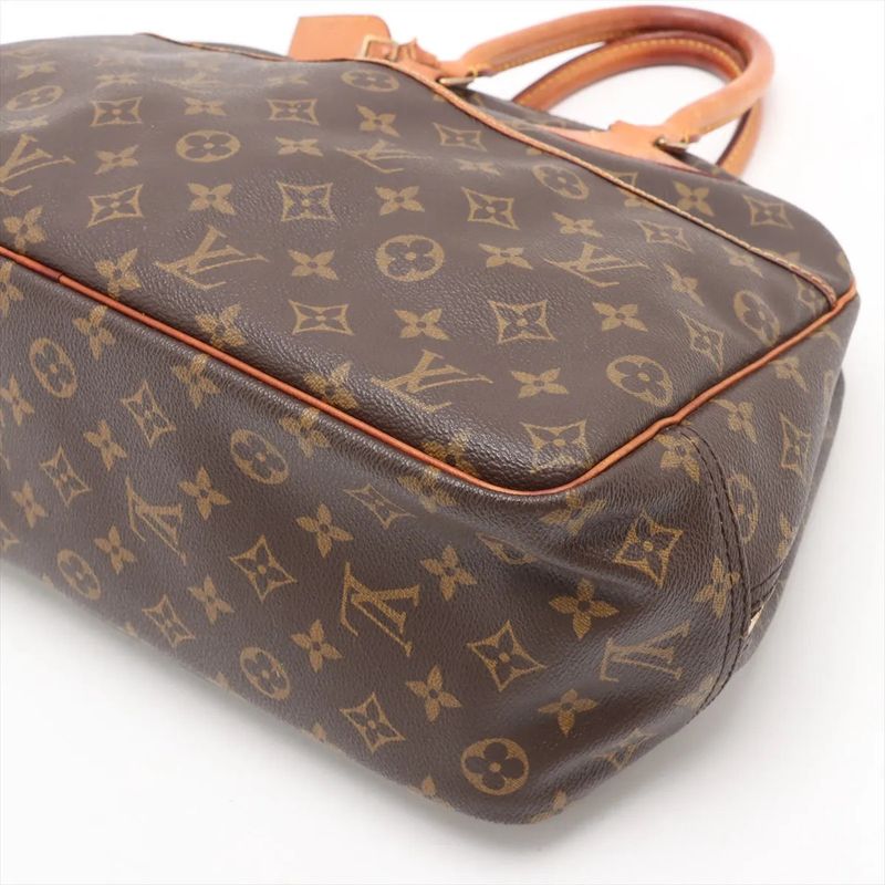 Louis Vuitton Monogram Deauville M47270 Leather Boston Bag Business Travel Tote