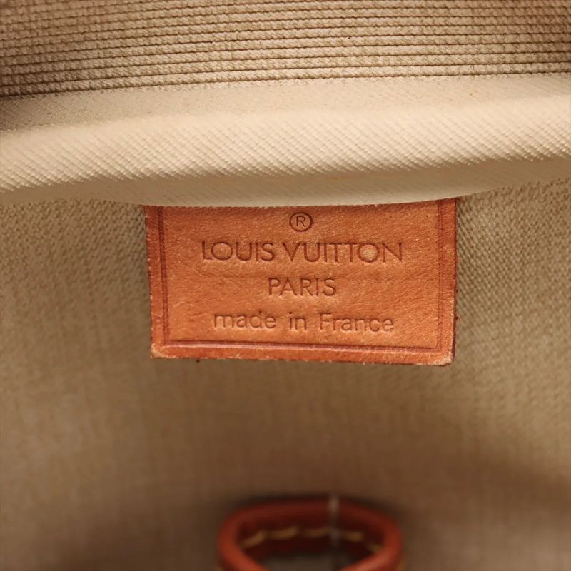 Louis Vuitton Monogram Deauville M47270 Leather Boston Bag Business Travel Tote