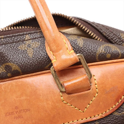 Louis Vuitton Monogram Deauville M47270 Leather Boston Bag Business Travel Tote