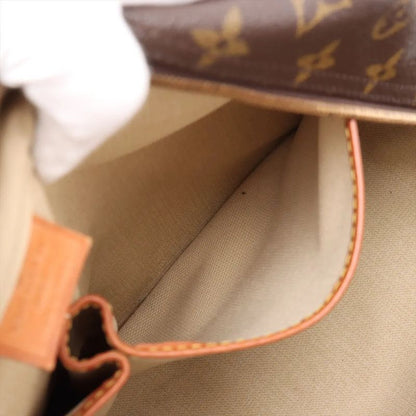 Louis Vuitton Monogram Deauville M47270 Leather Boston Bag Business Travel Tote