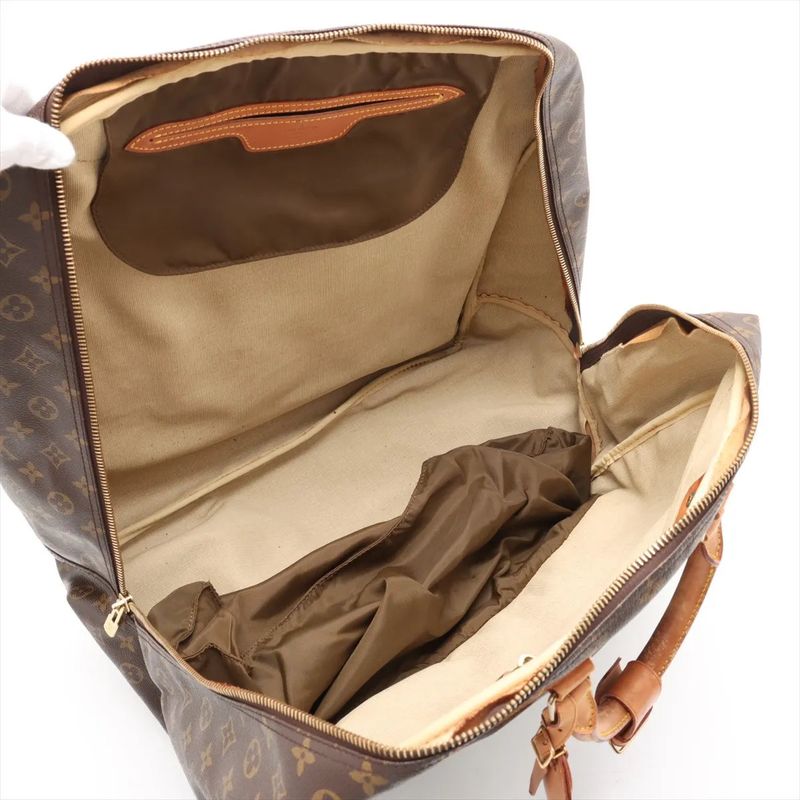 Louis Vuitton Monogram Evasion M41443 Leather Boston Bag Business Travel Tote