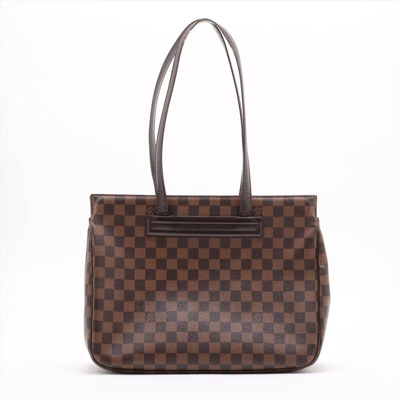 Louis Vuitton Damier Parioli PM N51123 Leather Tote Bag Shoulder Hand A4 Ladies