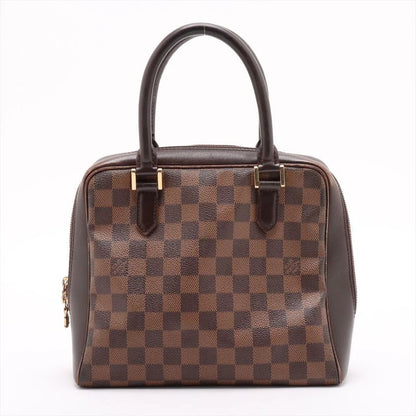 Louis Vuitton Damier Brera N51150 Leather Handbag Tote Genuine Leather Brand