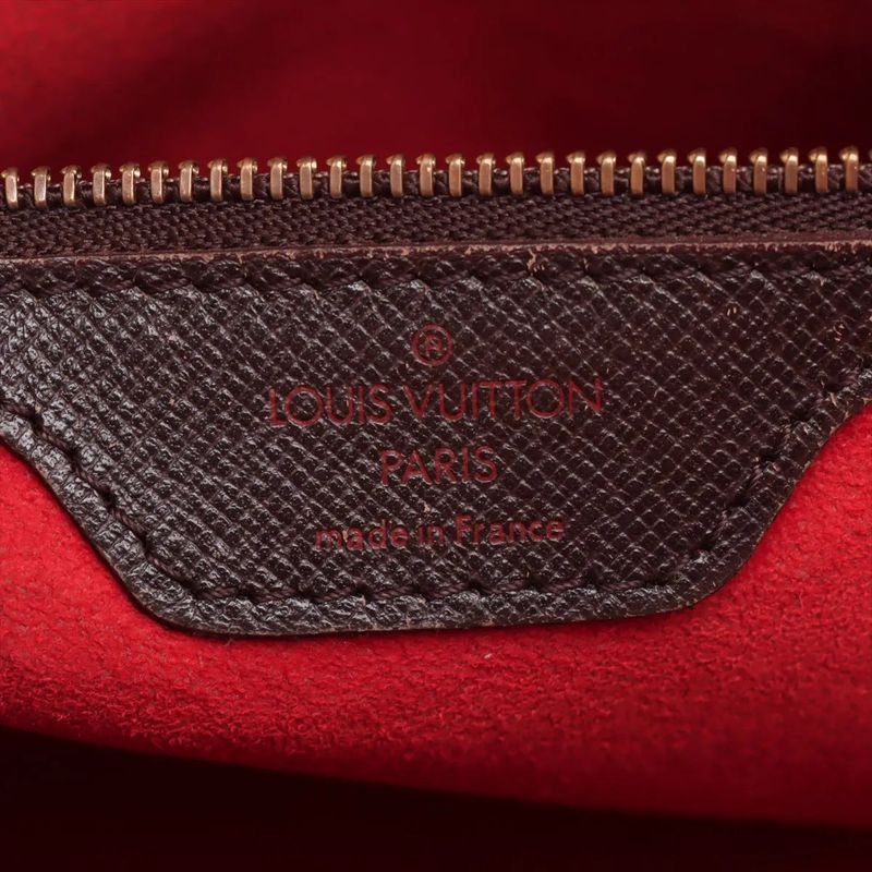 Louis Vuitton Damier Brera N51150 Leather Handbag Tote Genuine Leather Brand