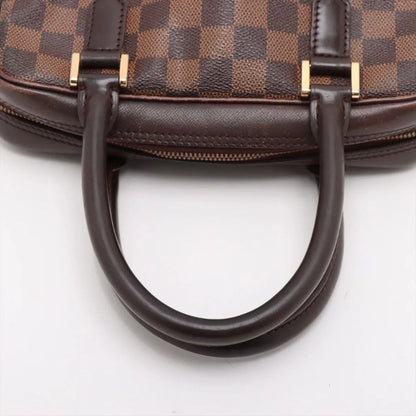 Louis Vuitton Damier Brera N51150 Leather Handbag Tote Genuine Leather Brand
