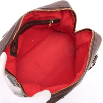 Louis Vuitton Damier Brera N51150 Leather Handbag Tote Genuine Leather Brand