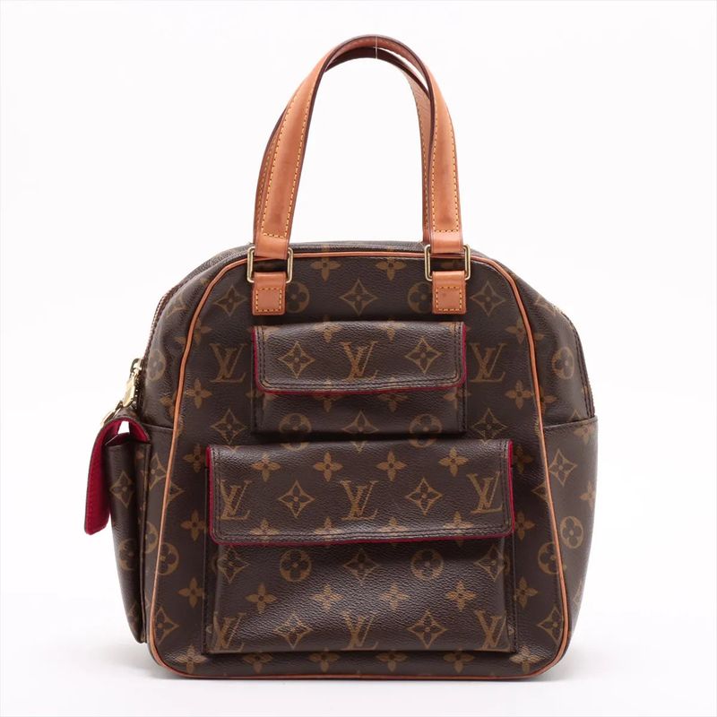 Louis Vuitton Monogram Exantricite M51161 Leather Handbag Tote Genuine Leather