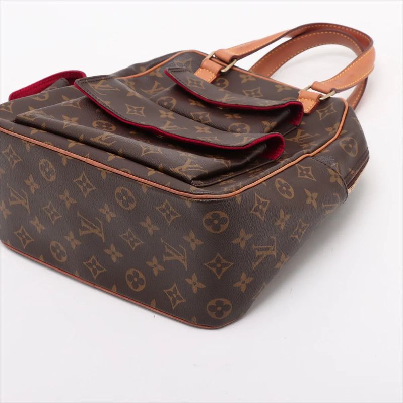Louis Vuitton Monogram Exantricite M51161 Leather Handbag Tote Genuine Leather