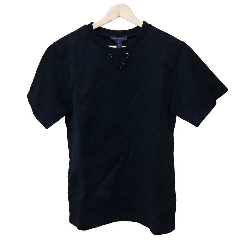 Louis Vuitton Short Sleeve T-shirt Size S Men's - Rw242ww LEU Frts21 Black Crew