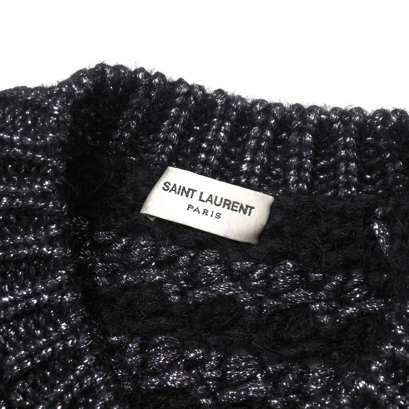 Saint Laurent Paris Sweater Size XS Knit Moheya Blend Alpaca Blend All
