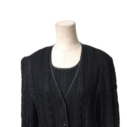 YVES Saint Laurent Yves Saint Laurent Ensemble Size Vest M Cardigan L Knit