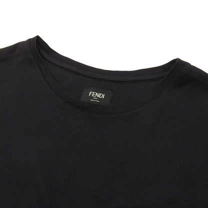 Fendi T-shirt Top Men's Black XL Fy0894a9rl 23 Years XL
