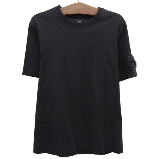 Fendi T-shirt Top Men's Black S Fy1180am77 Made In 22 S