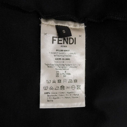Fendi T-shirt Top Men's Black S Fy1180am77 Made In 22 S