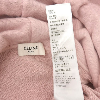 Celine Cotton Logo Pullover Hoodie Top Men's Pink XS 2y321670q XS