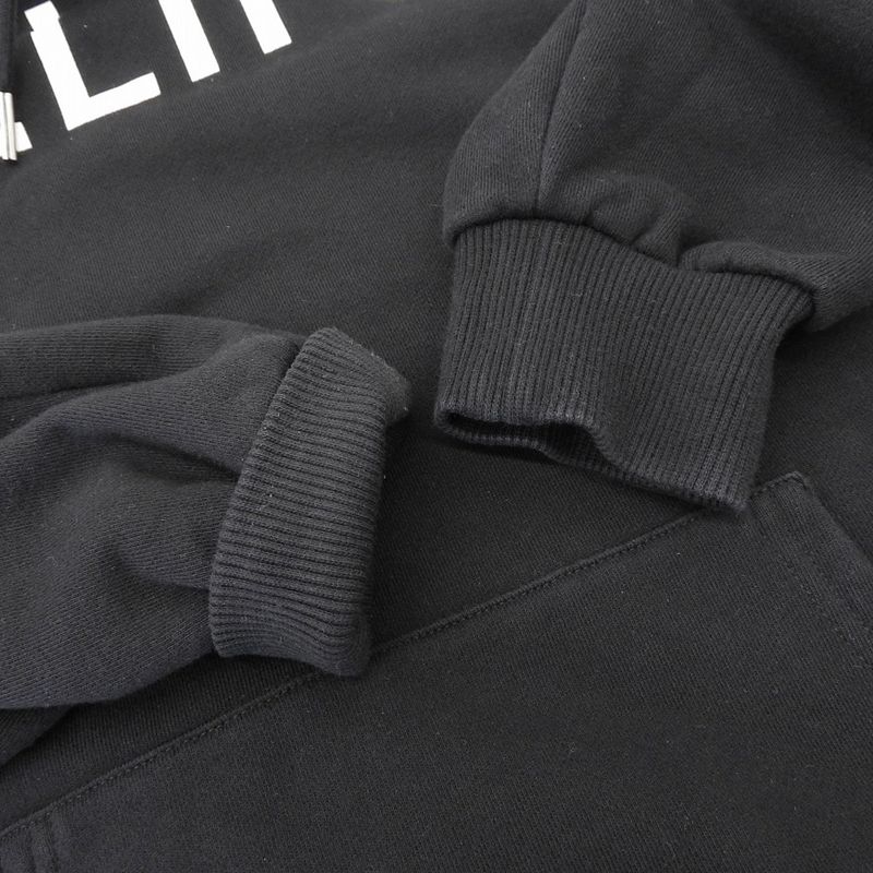 Celine Cotton Logo Pullover Hoodie Top Men's Black XS 2y321670q XS