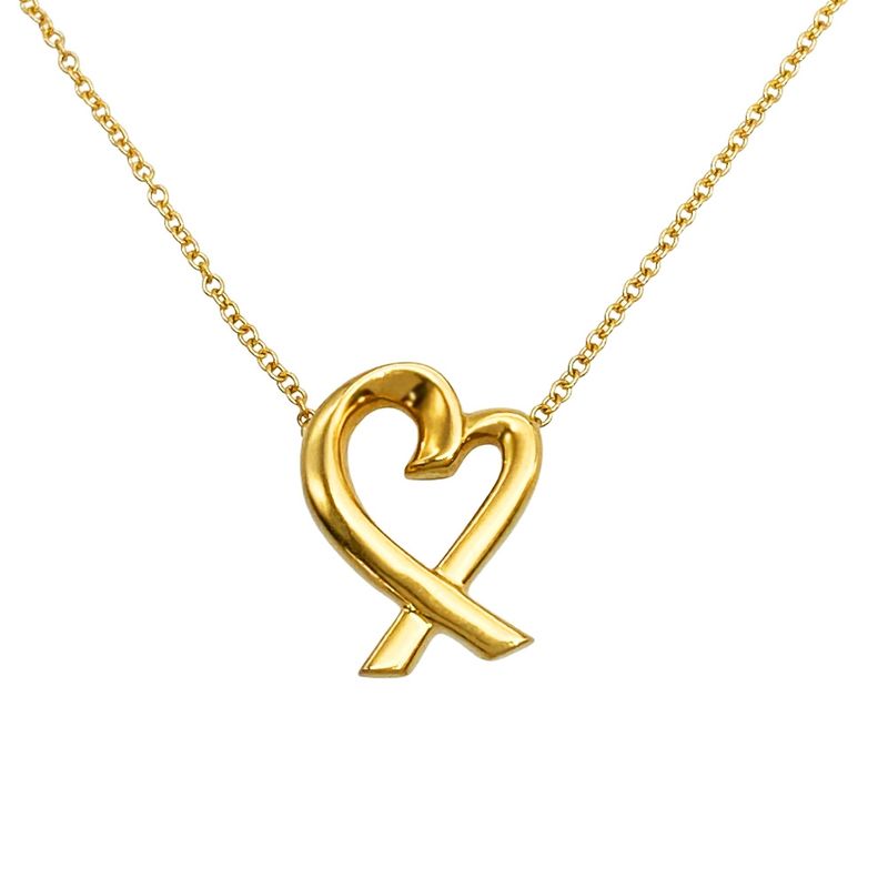 Tiffany & Co Tiffany & Co Loving Heart Necklace 18K Yellow Gold 3.5g Yellow