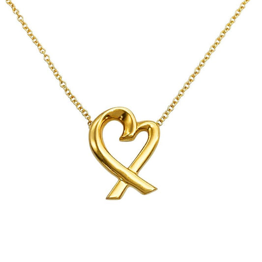 Tiffany & Co Tiffany & Co Loving Heart Necklace 18K Yellow Gold 3.5g Yellow