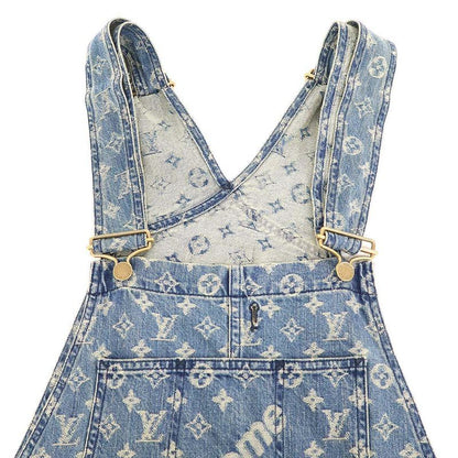 Louis Vuitton X Supreme Louis Vuitton Supreme 17aw LV Jacquard Denim Overalls