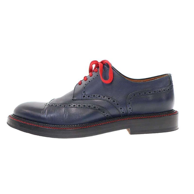 Dior Homme Dior Homme 13ss Wingtip Leather Derby Shoes 3de060vjl Navy 41