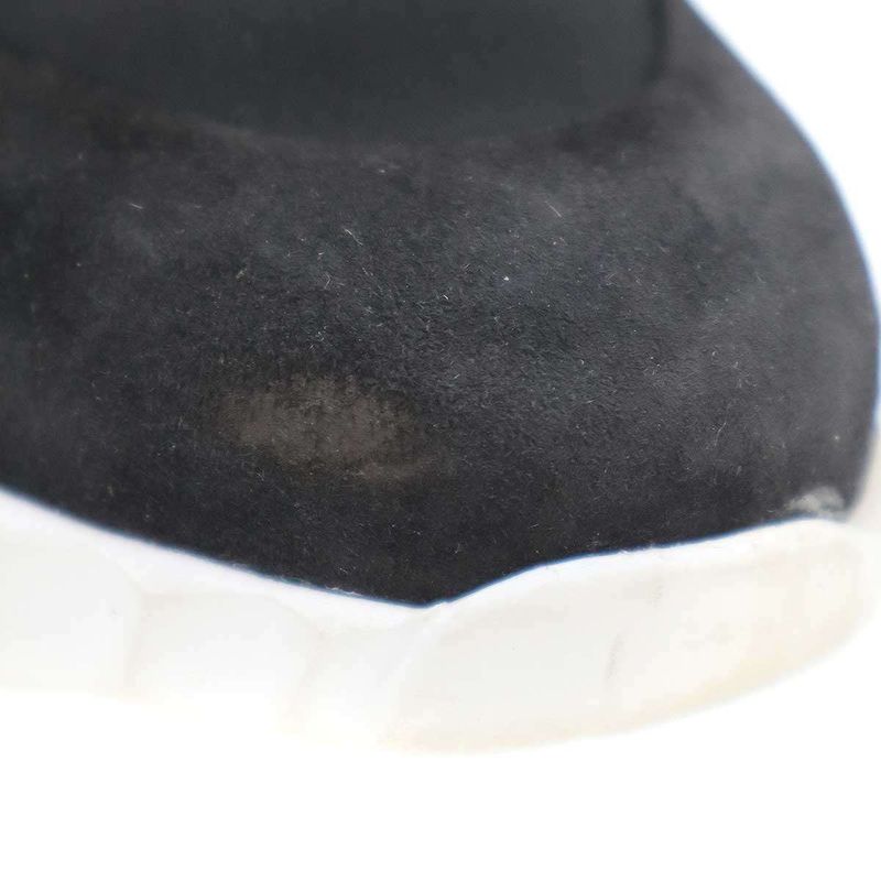 Hermes 23aw H Suede Low Cut Leather Sneakers H232101z Black 37