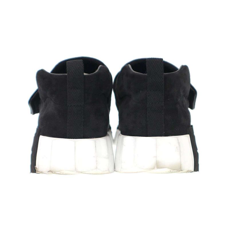 Hermes 23aw H Suede Low Cut Leather Sneakers H232101z Black 37