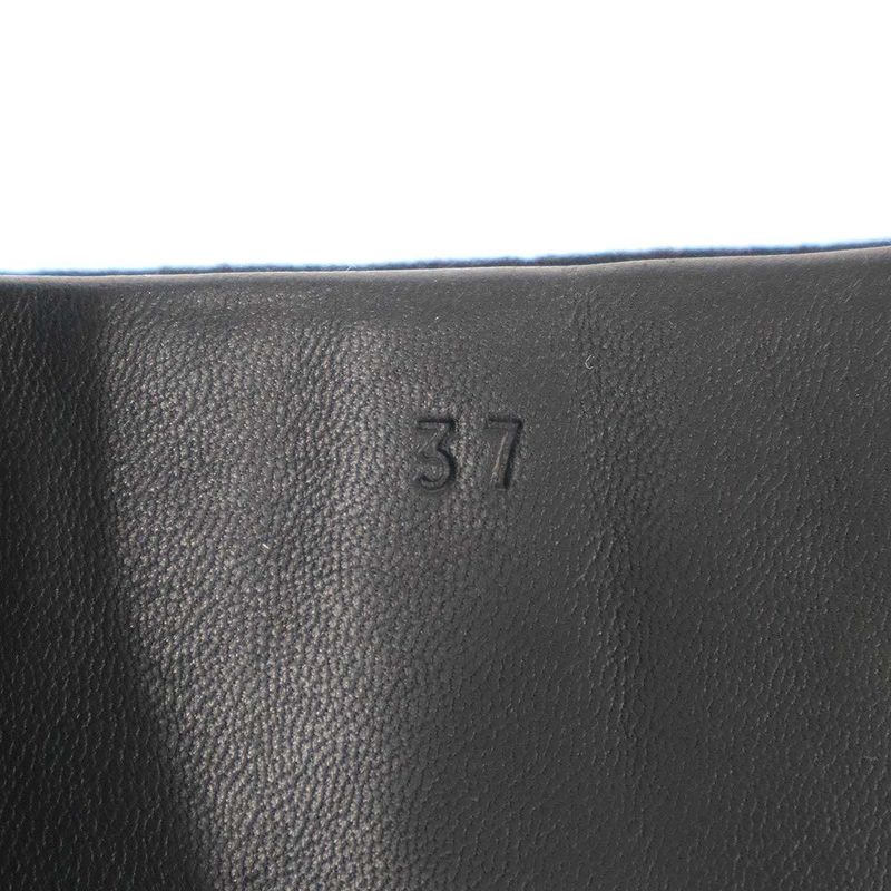 Hermes 23aw H Suede Low Cut Leather Sneakers H232101z Black 37