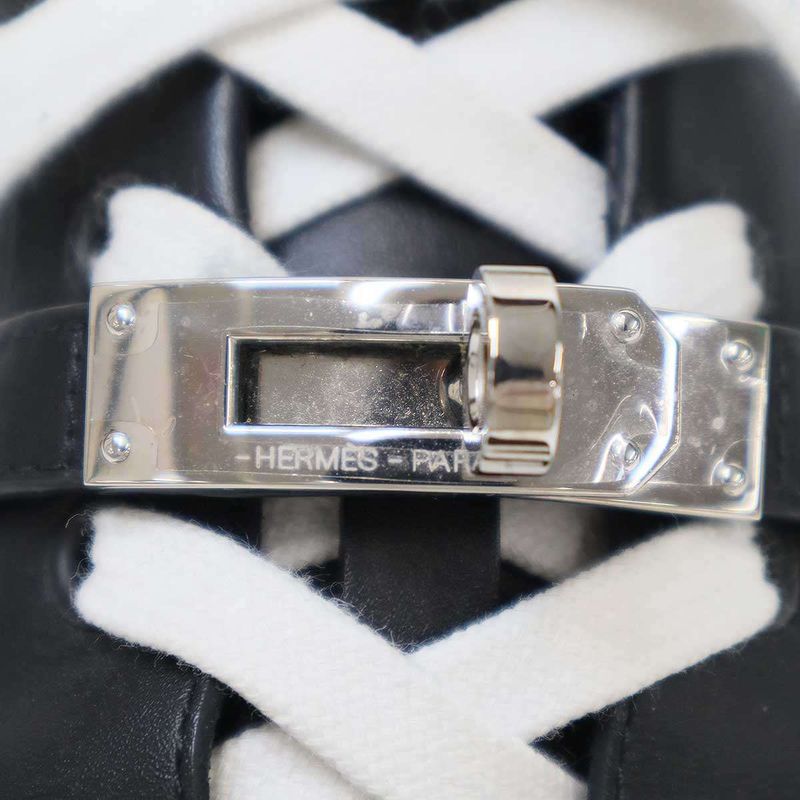 Hermes Day Sneakers Day Kelly Buckle Sneakers Black 39