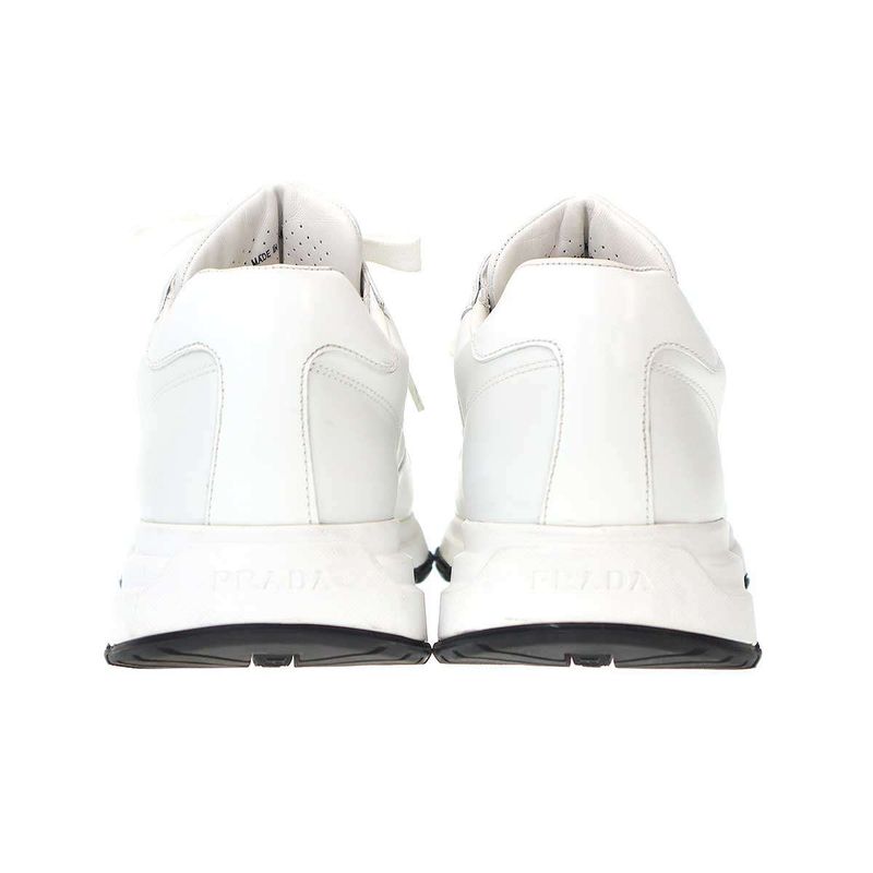 Prada Prax 01 All Leather Sneakers 2ee369 White 7 1 2