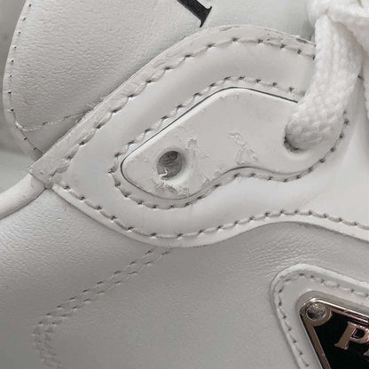 Prada Prax 01 All Leather Sneakers 2ee369 White 7 1 2