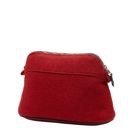 Hermes Bolide Pouch 20 Red Wool Ladies Hermes