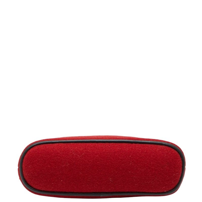 Hermes Bolide Pouch 20 Red Wool Ladies Hermes