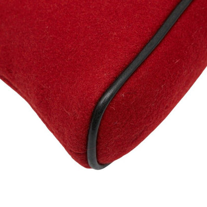 Hermes Bolide Pouch 20 Red Wool Ladies Hermes