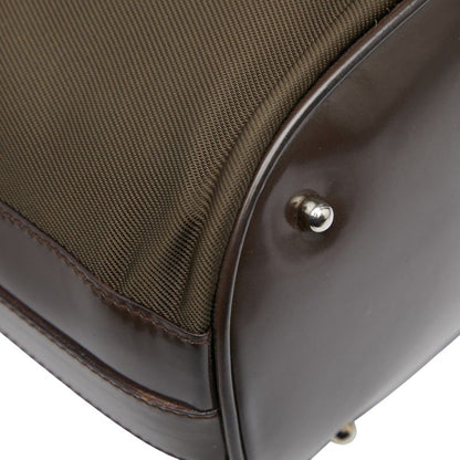 Gucci Bamboo Handbag Shoulder Bag 2WAY 001 3754 1657 Brown Nylon Patent Leather