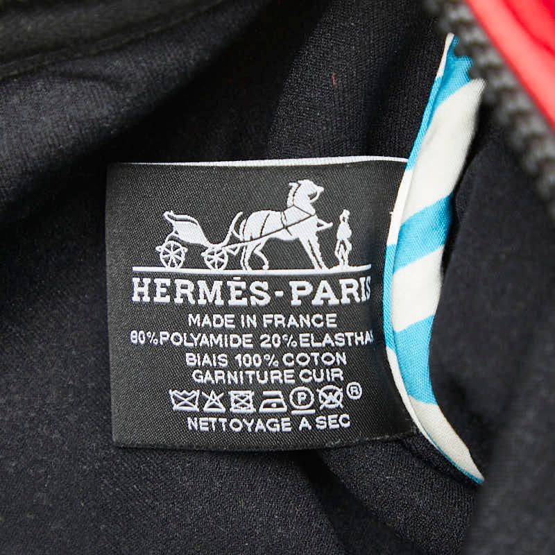 Hermes Neobain Trousse Flat MM Pouch Small Bag Rouge Cazac Red Polyamide/elastan