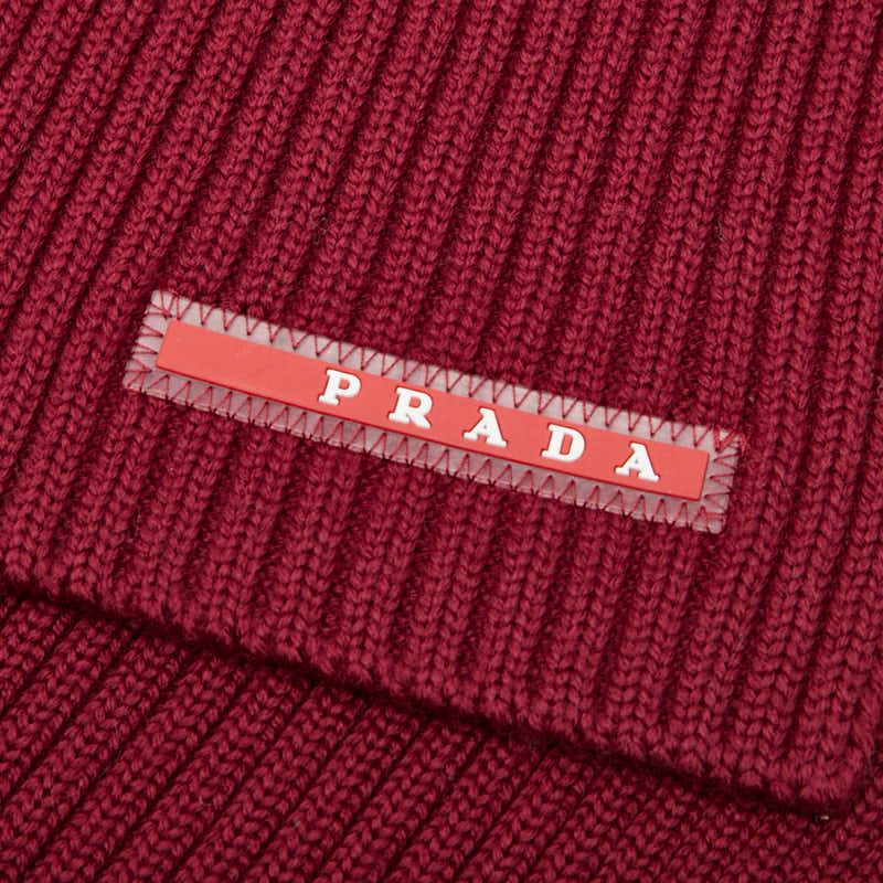 Prada Sport Line Logo Sms180 Red Wool Women Prada