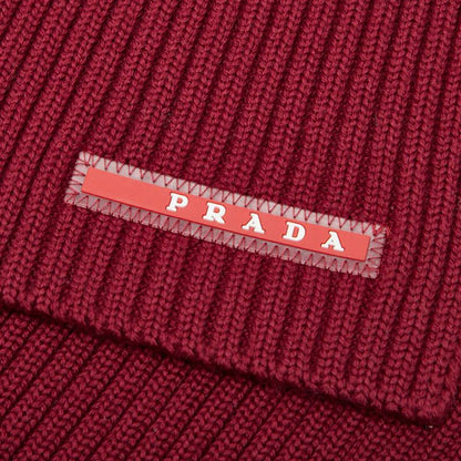 Prada Sport Line Logo Sms180 Red Wool Women Prada