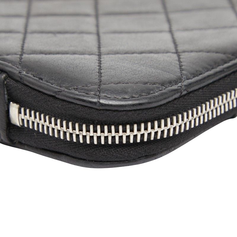 Chanel Coco Mark Black Leather Women's Chanel
