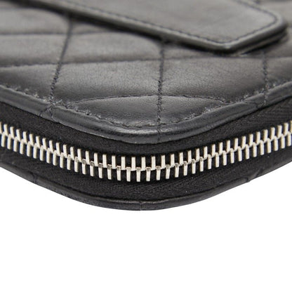 Chanel Coco Mark Black Leather Women's Chanel