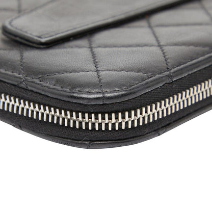 Chanel Coco Mark Black Leather Women's Chanel