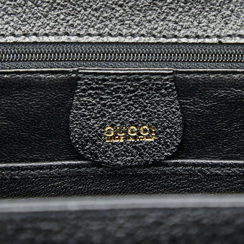 Gucci Bamboo Handbag Shoulder Bag 2WAY 000 2113 Black Leather Ladies Gucci