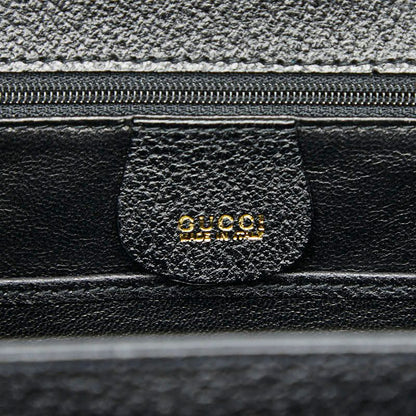 Gucci Bamboo Handbag Shoulder Bag 2WAY 000 2113 Black Leather Ladies Gucci